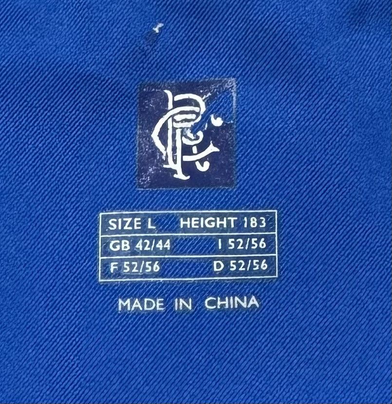 Diadora Glasgow Rangers 2003 2005 Home Shirt Soccer Jersey Diadora Size US L / EU 52-54 / 3 - 13 Thumbnail