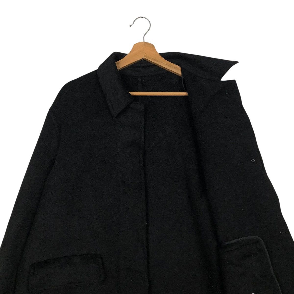 JW Anderson 🔥RICH BLACK OVERSIZED LONG JACKET WOOL JW ANDERSON UNIQLO Size US M / EU 48-50 / 2 - 13 Thumbnail