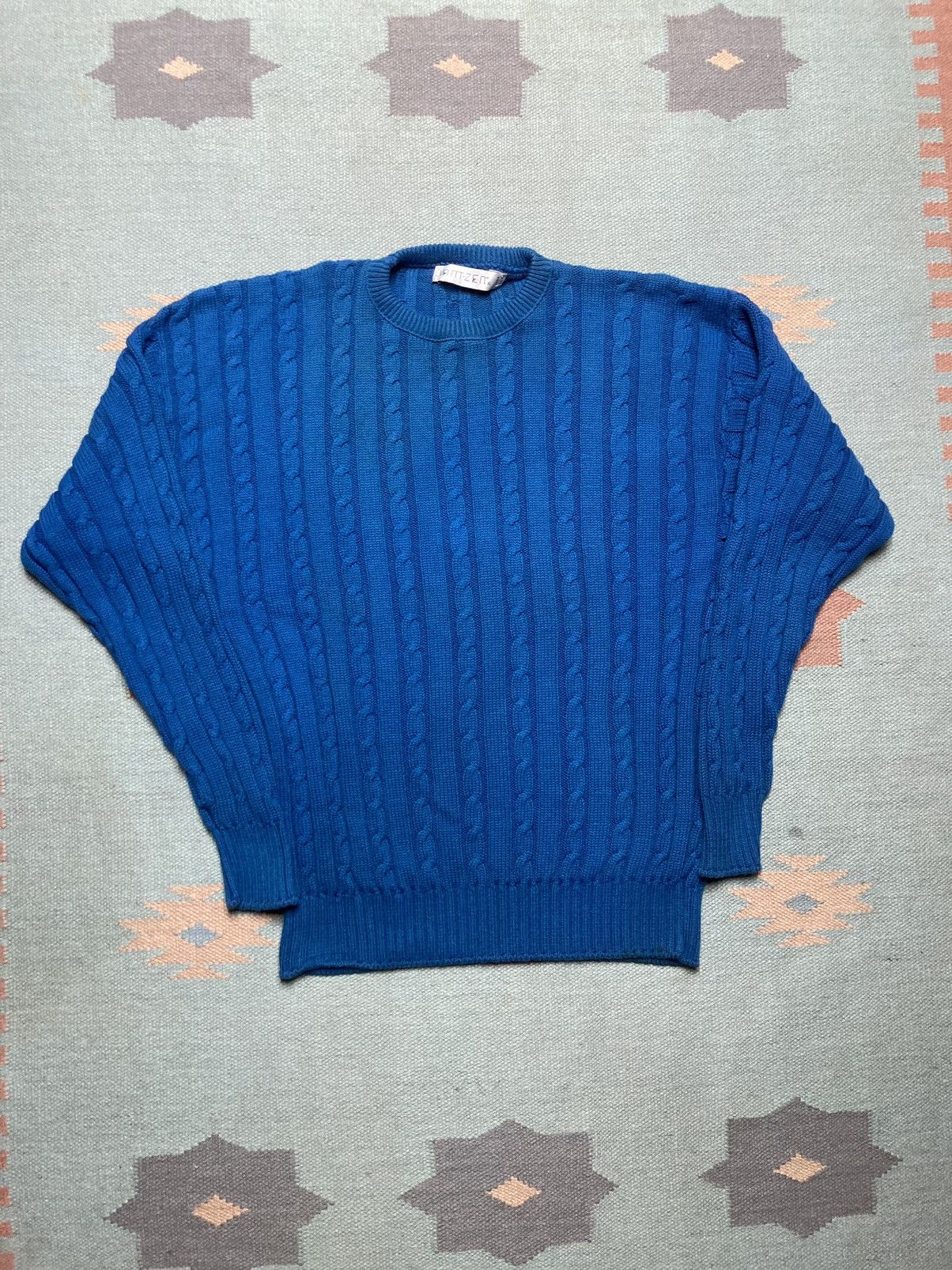 Jantzen × Vintage VTG jantzen crewneck sweater cable knit heavyweight USA XL Size US XL / EU 56 / 4 - 1 Thumbnail