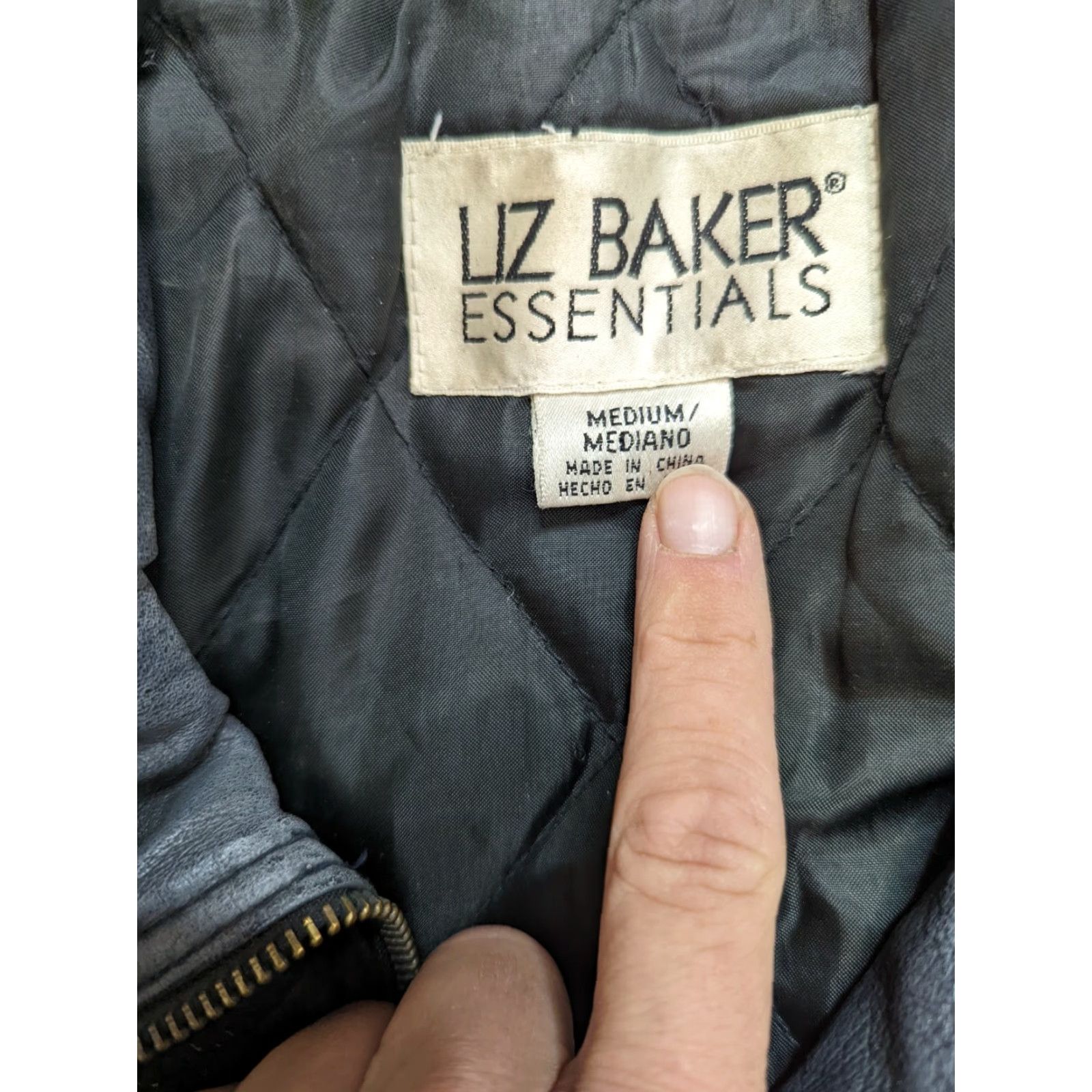 Vintage VINTAGE 80s Liz Baker Leather Coat Jacket Womens M Black Oversized Relaxed Car Coat Size M / US 6-8 / IT 42-44 - 2 Thumbnail