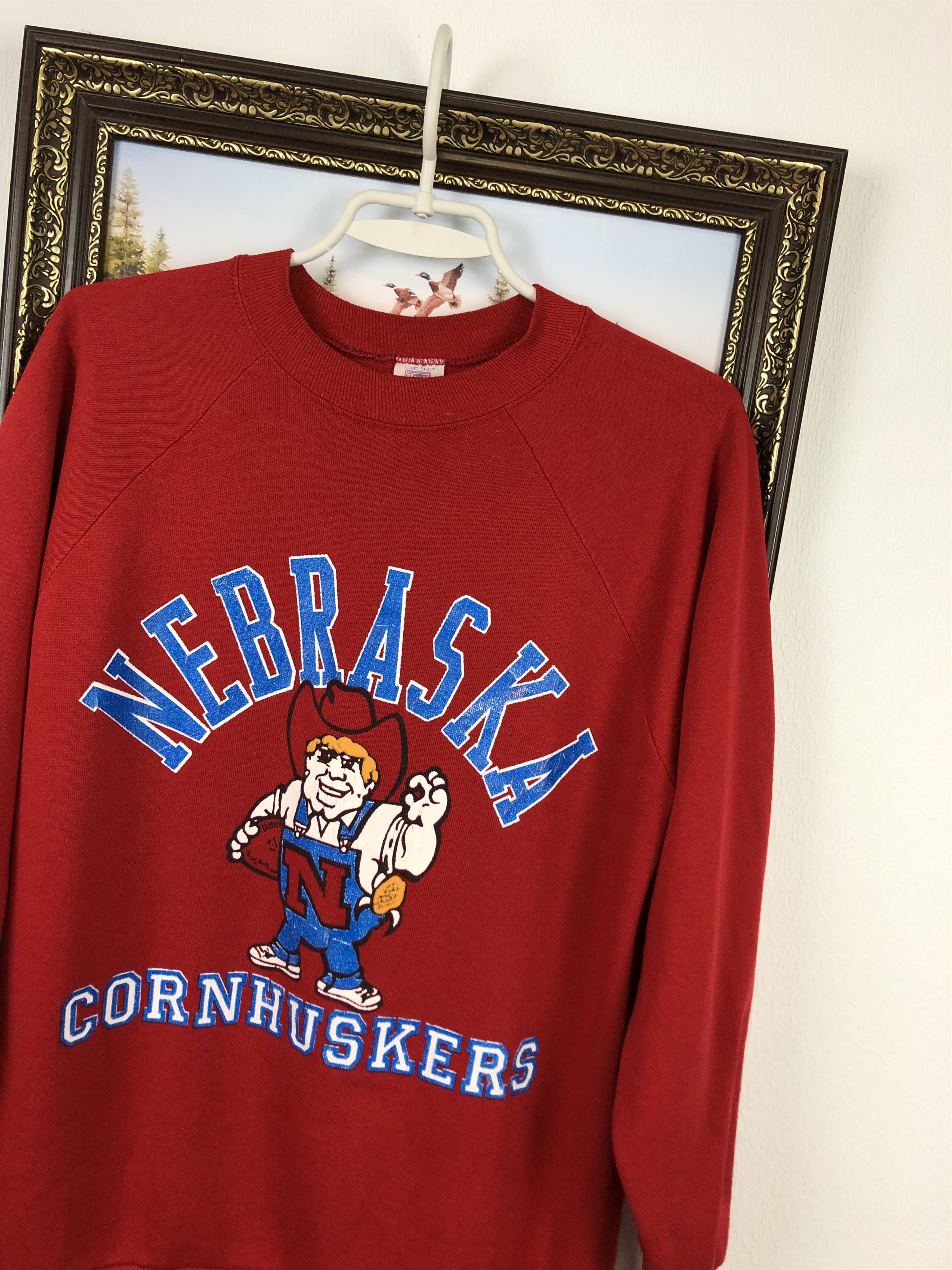 Vintage Vintage Nebraska Huskers Sweatshirt Football University Size US M / EU 48-50 / 2 - 3 Thumbnail