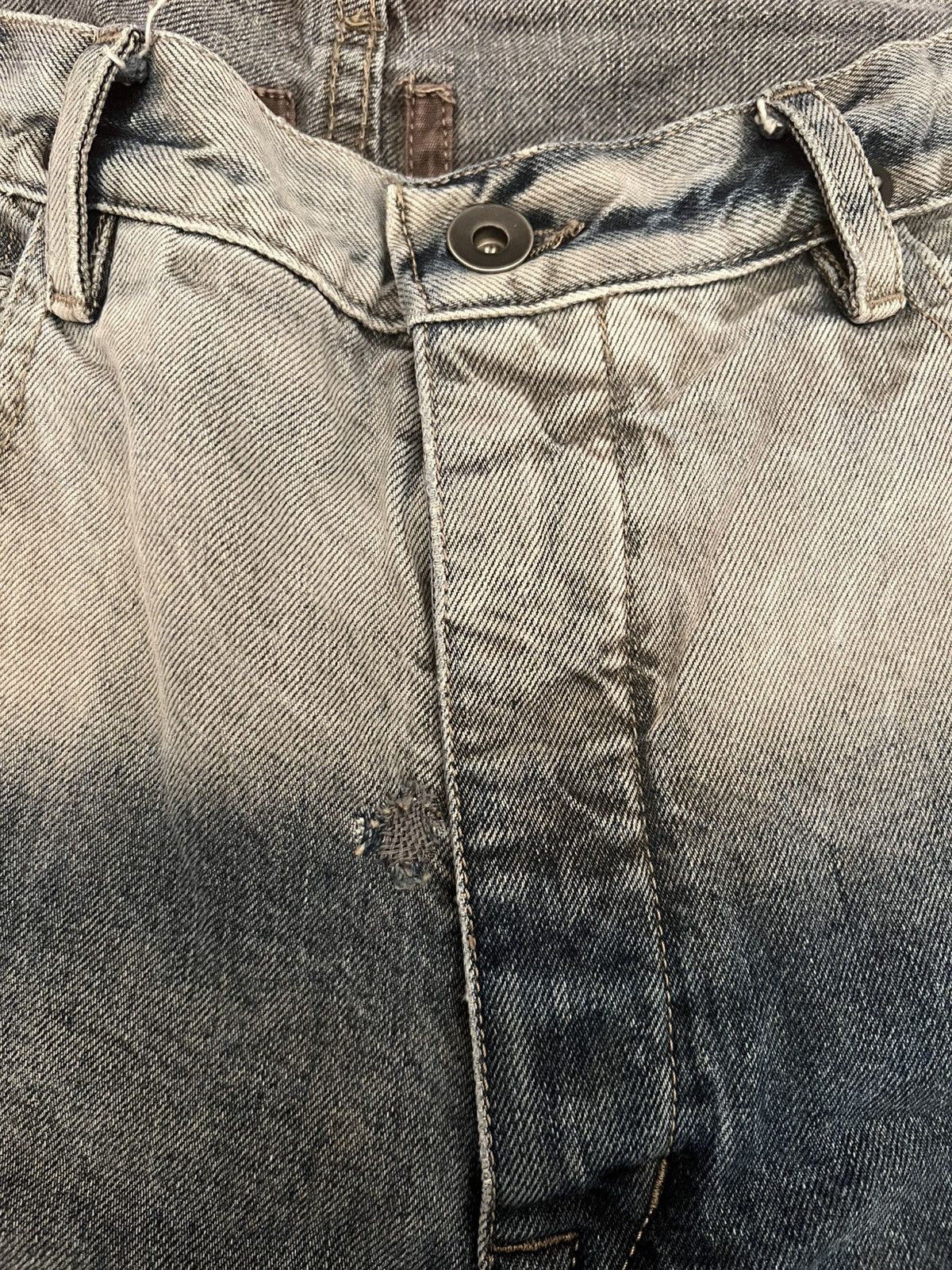 Rick Owens × Rick Owens Drkshdw Rick Owens „Hustler“ ombre torrance cut denim Size US 33 - 6 Thumbnail