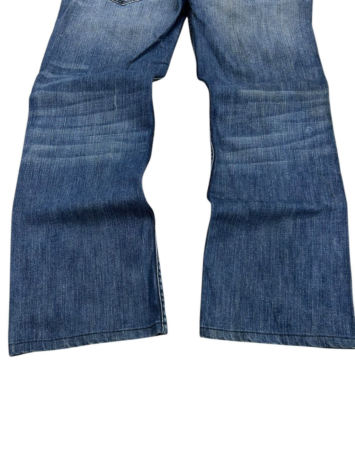 20471120 × GOSTAR DE FUGA × Japanese Brand Antik Heritage Denim Baggy Style Studded Mud Washed Distress Size US 34 / EU 50 - 10 Thumbnail