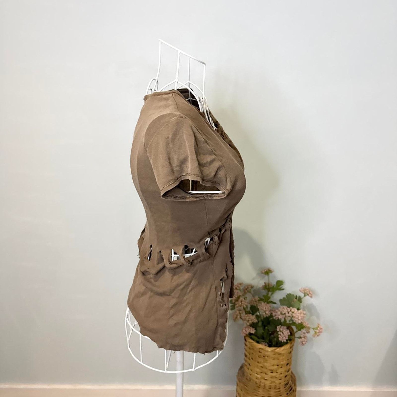 Express 90s express vintage y2k distressed grunge brown baby tee Size M / US 6-8 / IT 42-44 - 4 Thumbnail