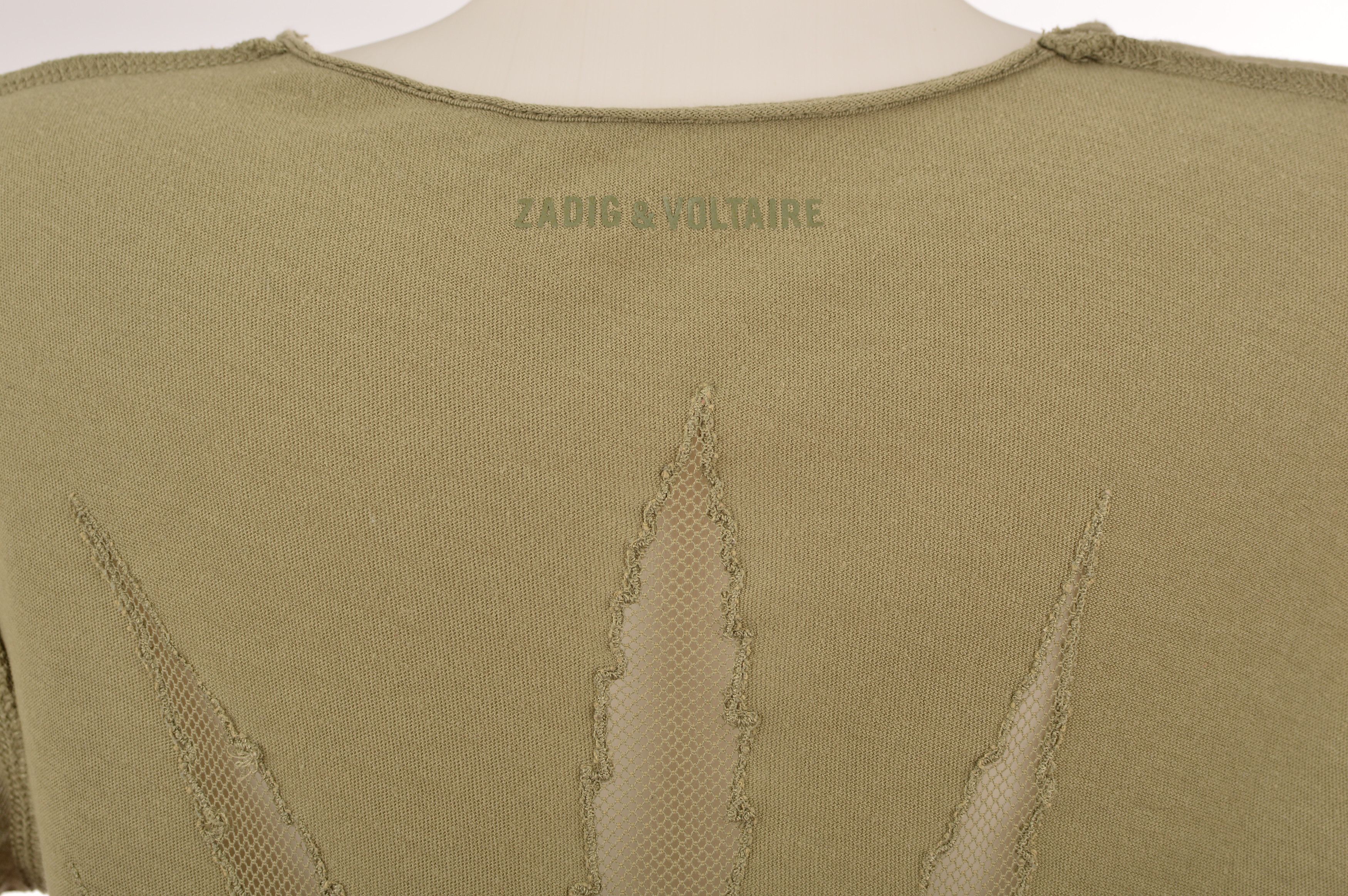 Zadig & Voltaire Zadig & Voltaire Story Fishnet Cotton T-Shirt Size S / US 4 / IT 40 - 5 Thumbnail