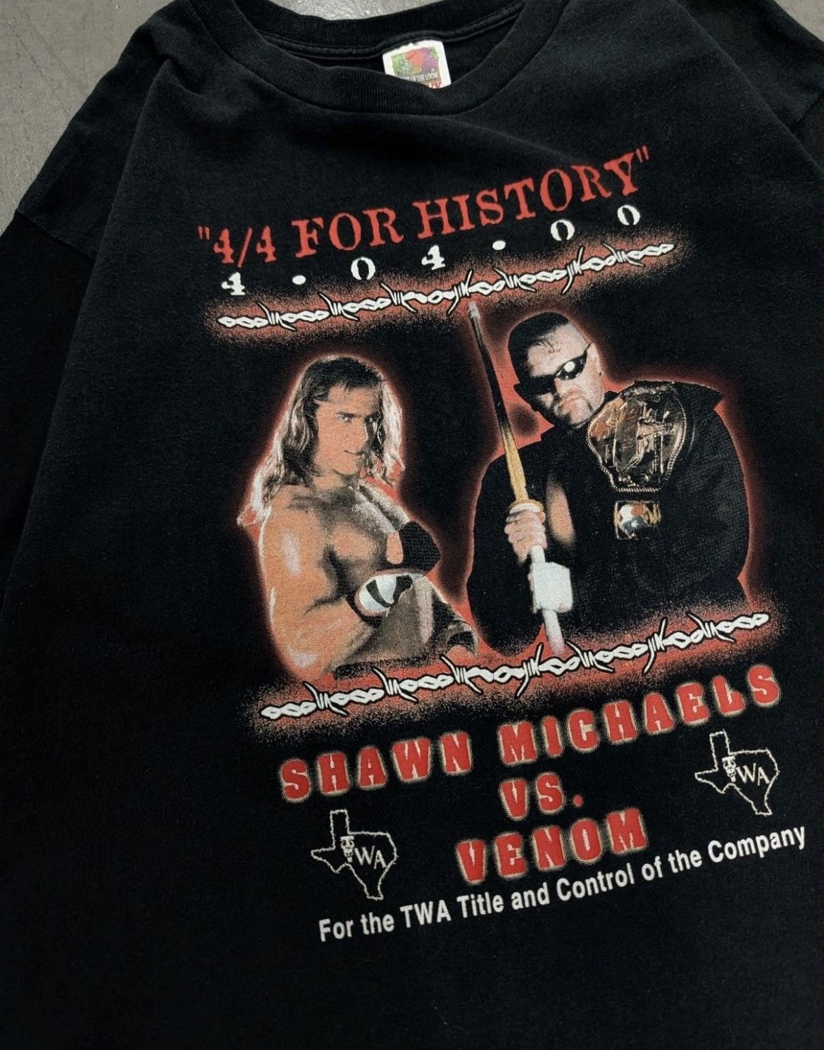 Vintage Vintage 2000 Shawn Michaels vs. Venom Wrestling T Size XL Size US XL / EU 56 / 4 - 3 Thumbnail