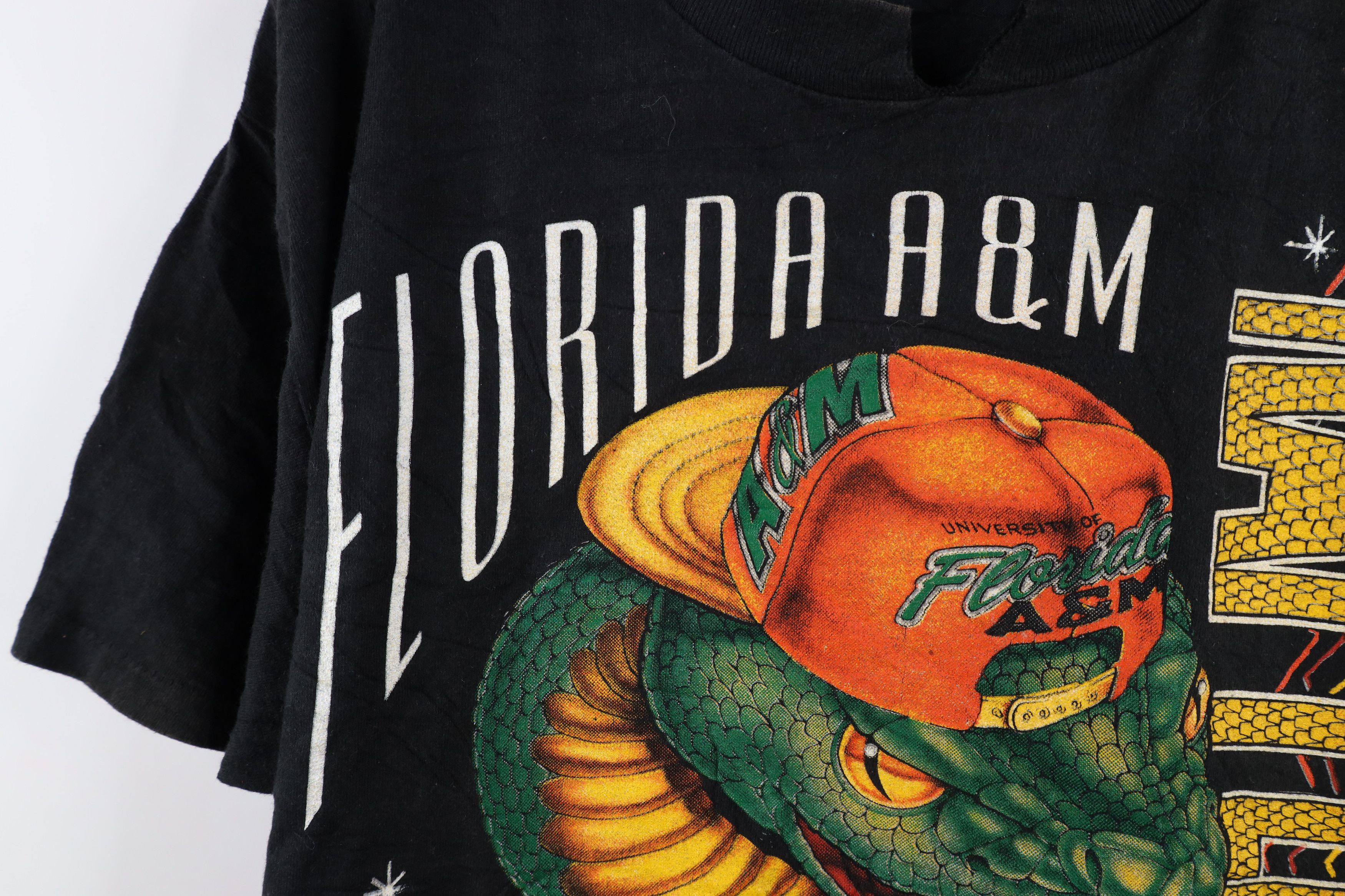 Vintage Vintage 90s Florida A&M University Rattlers T-Shirt USA Size US L / EU 52-54 / 3 - 4 Thumbnail