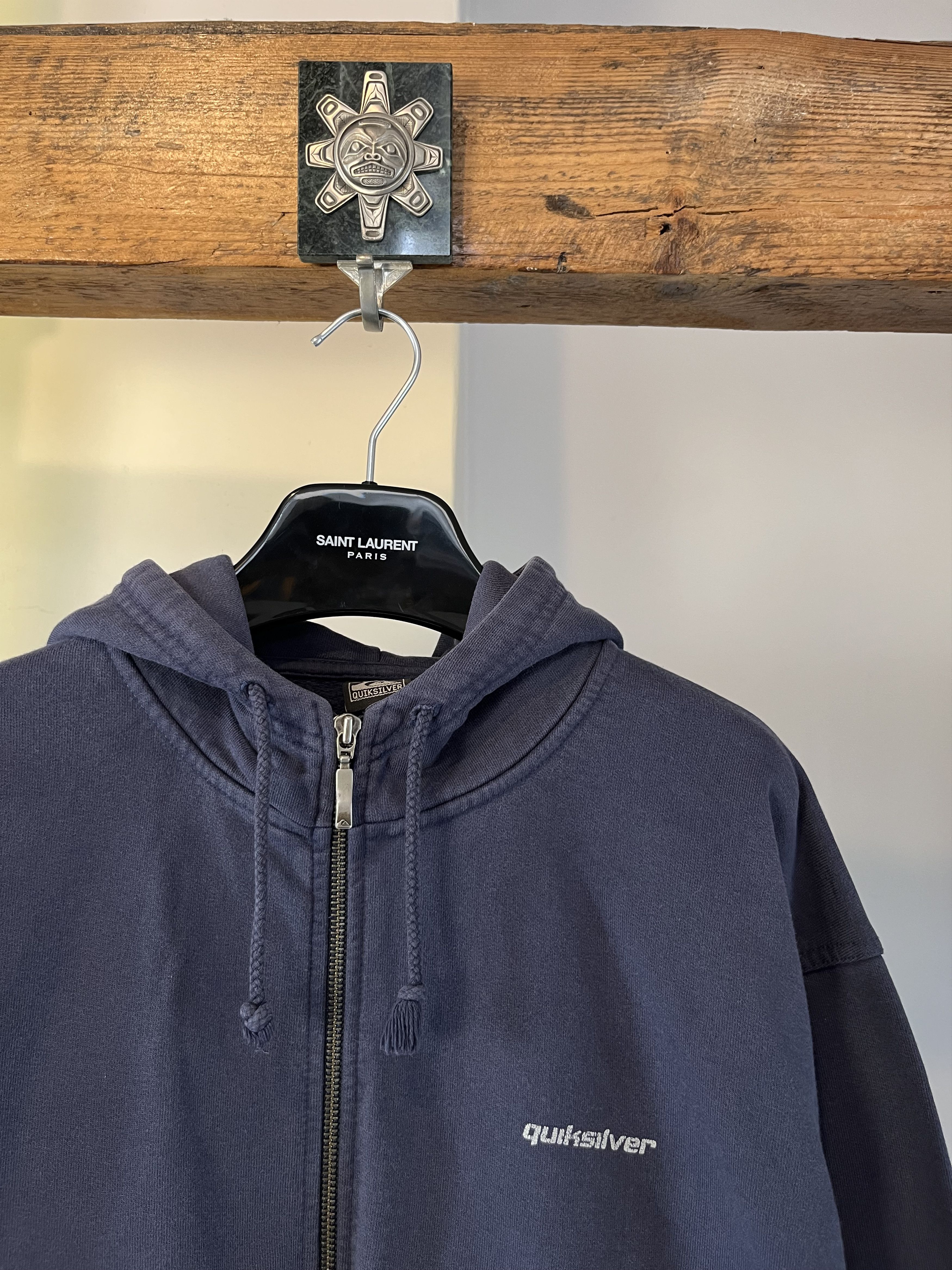 Quiksilver Vintage 90s Quiksilver Heavy Cotton Zip Hoodie Size US L / EU 52-54 / 3 - 3 Thumbnail