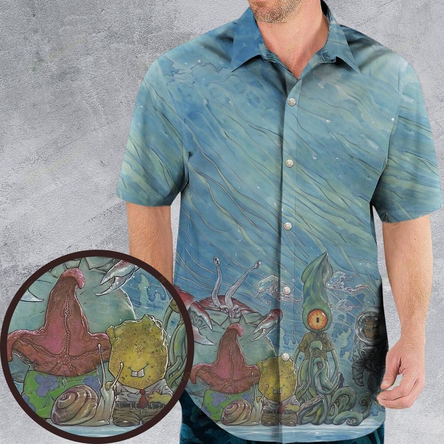 Other Under The Sea SpongeBob SquarePants Hawaiian Shirt Size US L / EU 52-54 / 3 - 1 Thumbnail