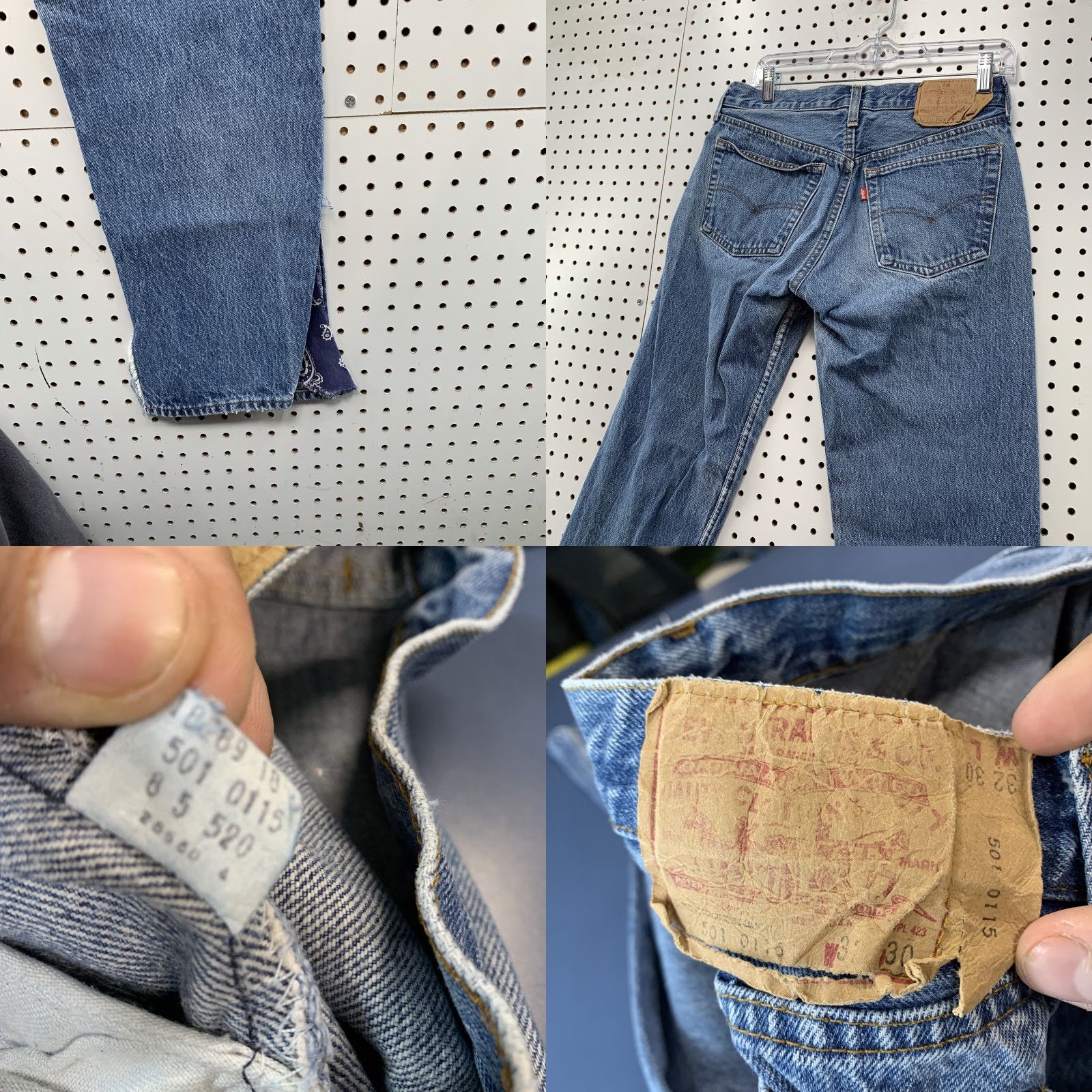 Levi's VINTAGE Levi's 501 Jeans Denim Blue Mens 32x30 Size 30x28 Straight 80s Theme 5-Pocket Mens Jeans Size US 30 / EU 46 - 8 Thumbnail