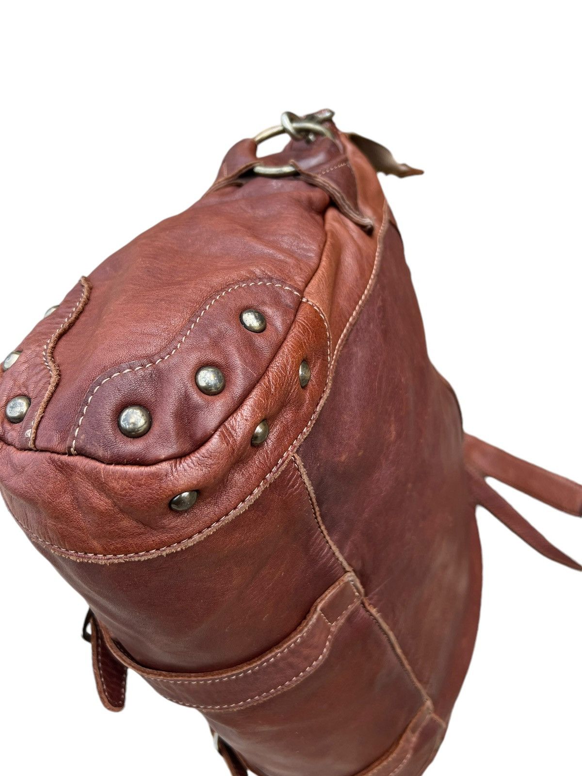 Leather Regalo Tokyo Fade Jerky Patina Leather 2 Way Bag Size ONE SIZE - 16 Thumbnail