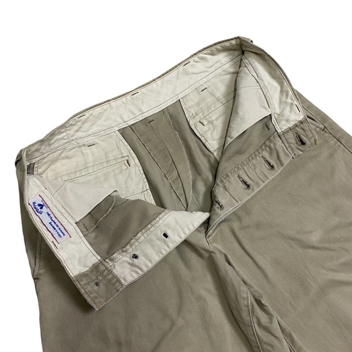 HOLLYWOOD RANCH MARKET × HRMTG × Japanese Brand HR Market Chino Khaki selvedge pant Size US 30 / EU 46 - 5 Thumbnail