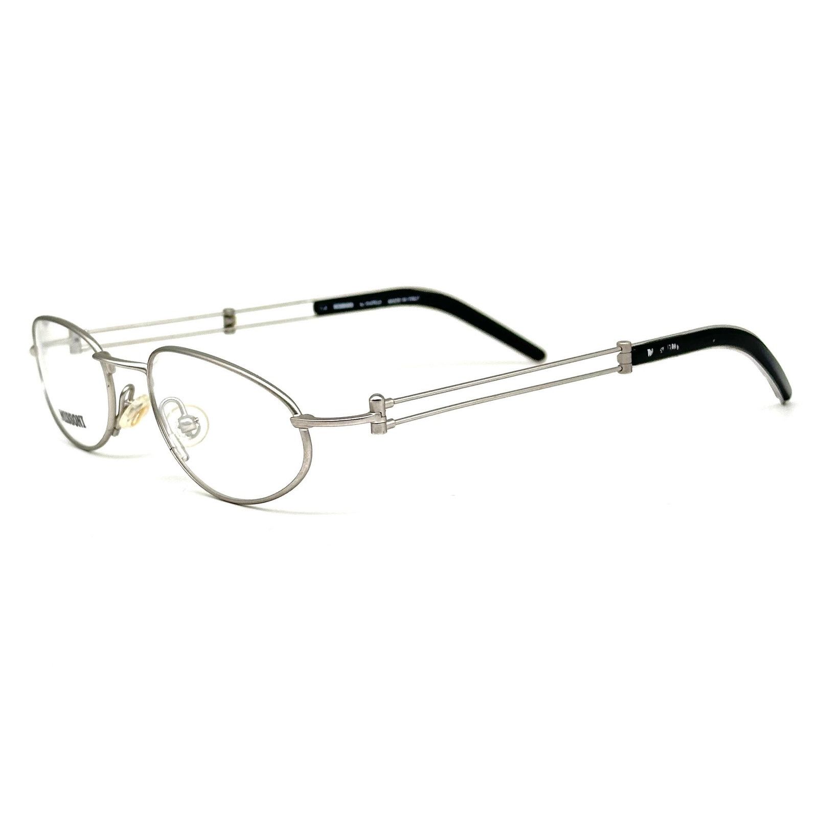 Missoni Missoni M445 steampunk silver eyeglasses frames Italy 80 NOS Size ONE SIZE - 2 Thumbnail