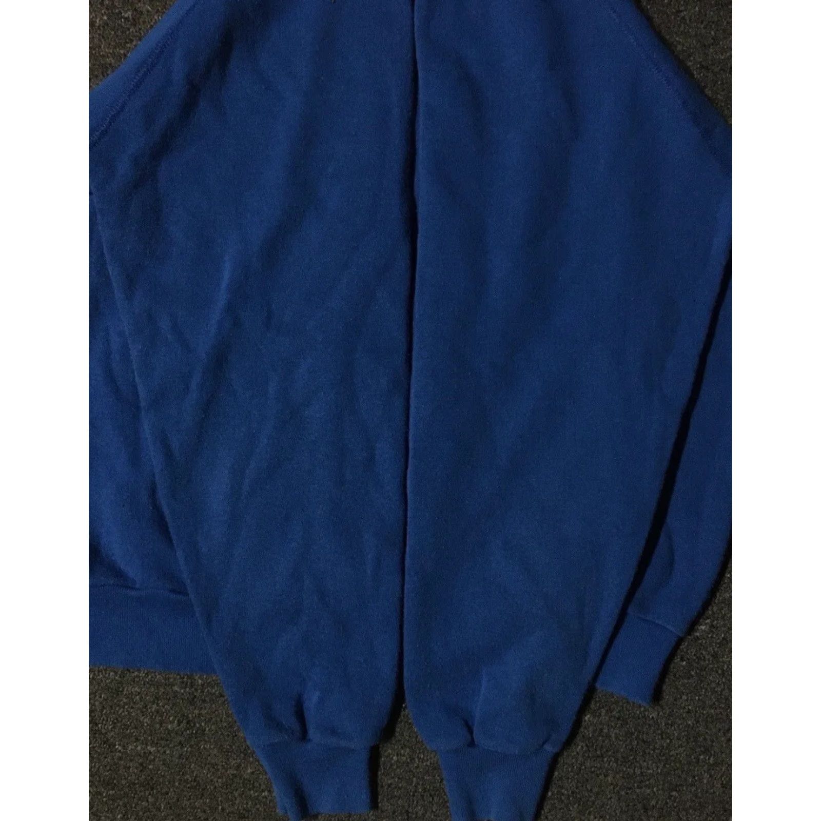 Tultex VINTAGE Tultex Hoodie M Blue 80s 90s Grunge Biker Punk Track & Field USA College Retro Shirt Mens Size US M / EU 48-50 / 2 - 3 Thumbnail