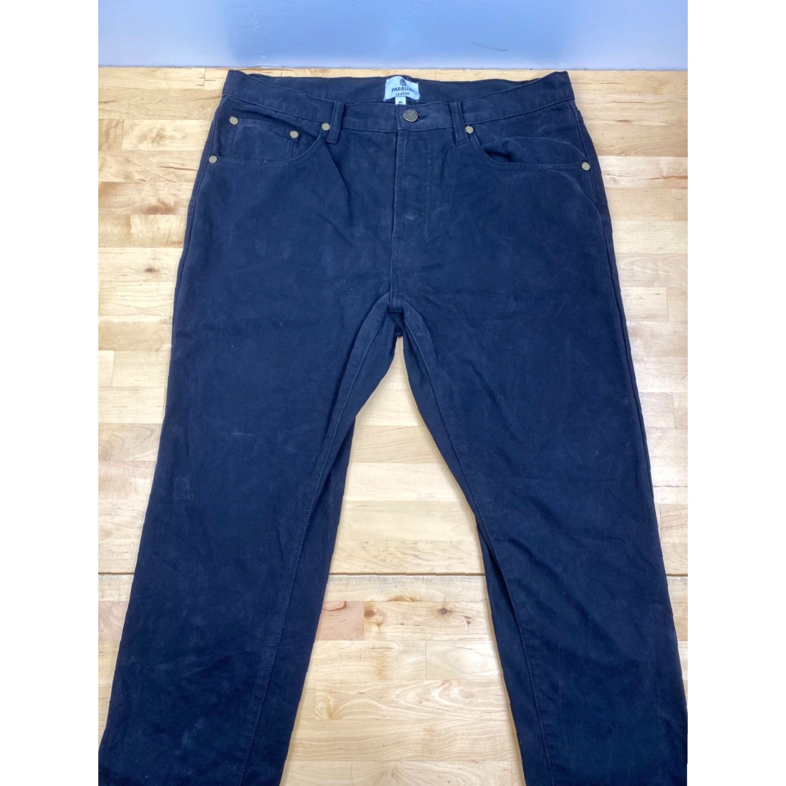 Vintage Parallel x League Jeans Mens 30x31 Black Straight Casual Regular 30 31 Inseam Jeans (Dark) Men Shirt? Size US 30 / EU 46 - 2 Thumbnail