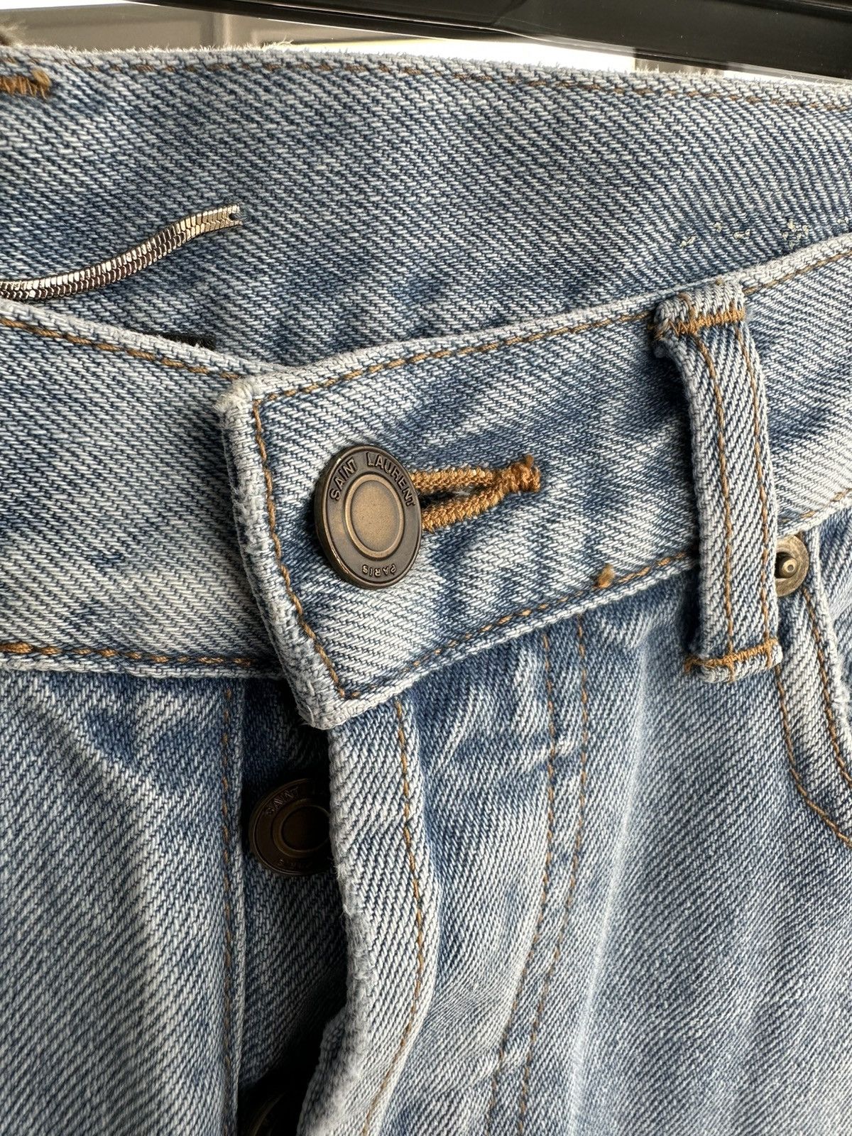 Saint Laurent Paris Saint Laurent Paris Made in Japan Men’s Blue Jeans Sz 31 Size US 31 - 11 Thumbnail