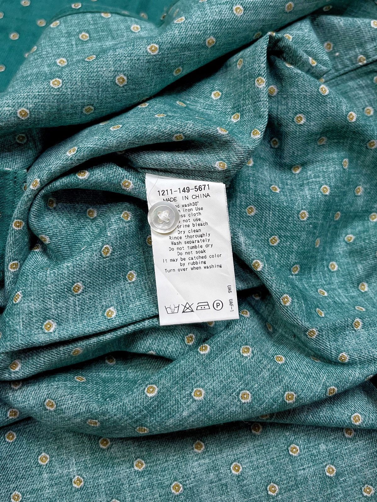 BEAUTY&YOUTH × Japanese Brand × United Arrows Beauty & Youth By United Arrows Long Sleeve Polkadot Shirt Size US S / EU 44-46 / 1 - 6 Thumbnail