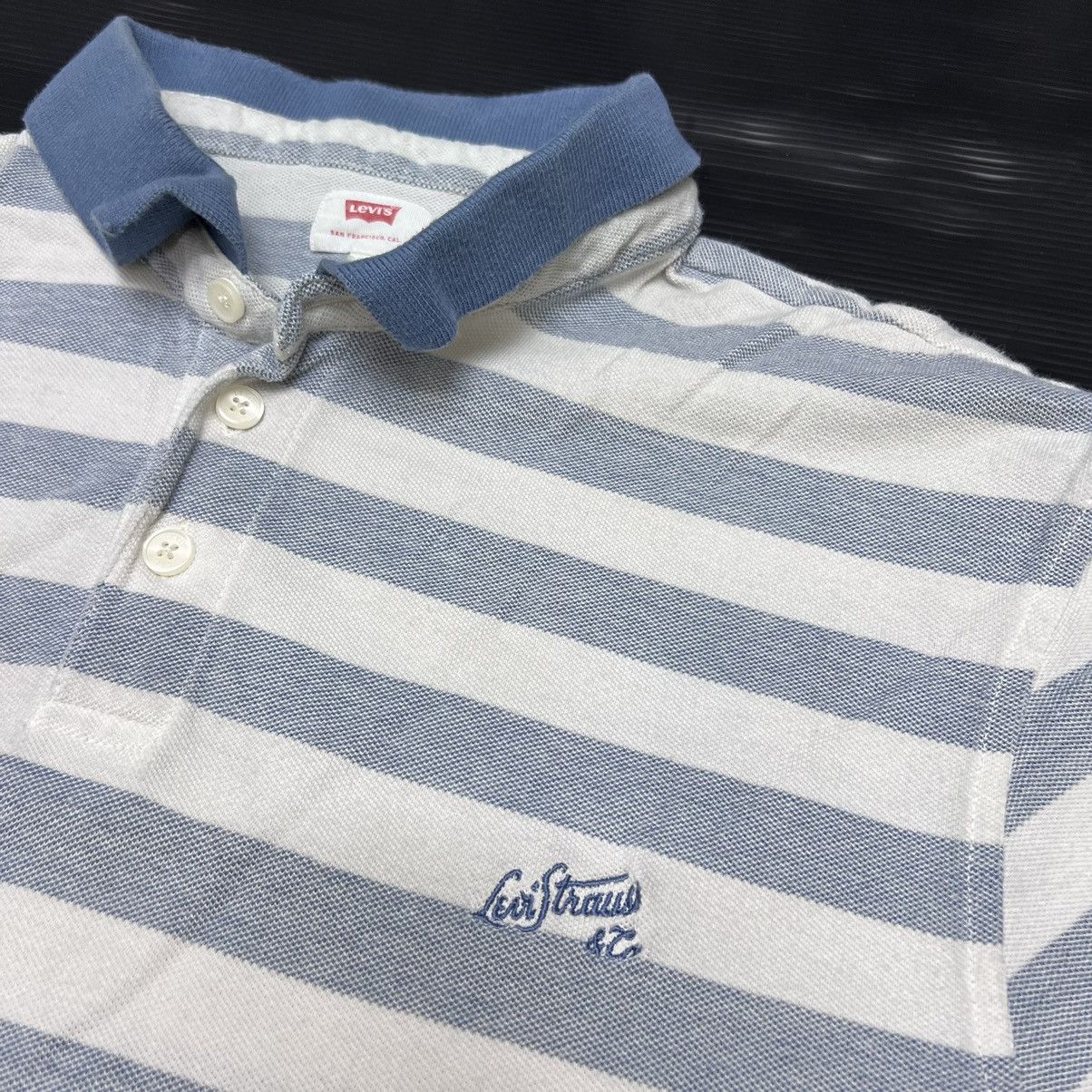 Levi's Levis Striped Collar polo Tshirt Size US XL / EU 56 / 4 - 4 Thumbnail