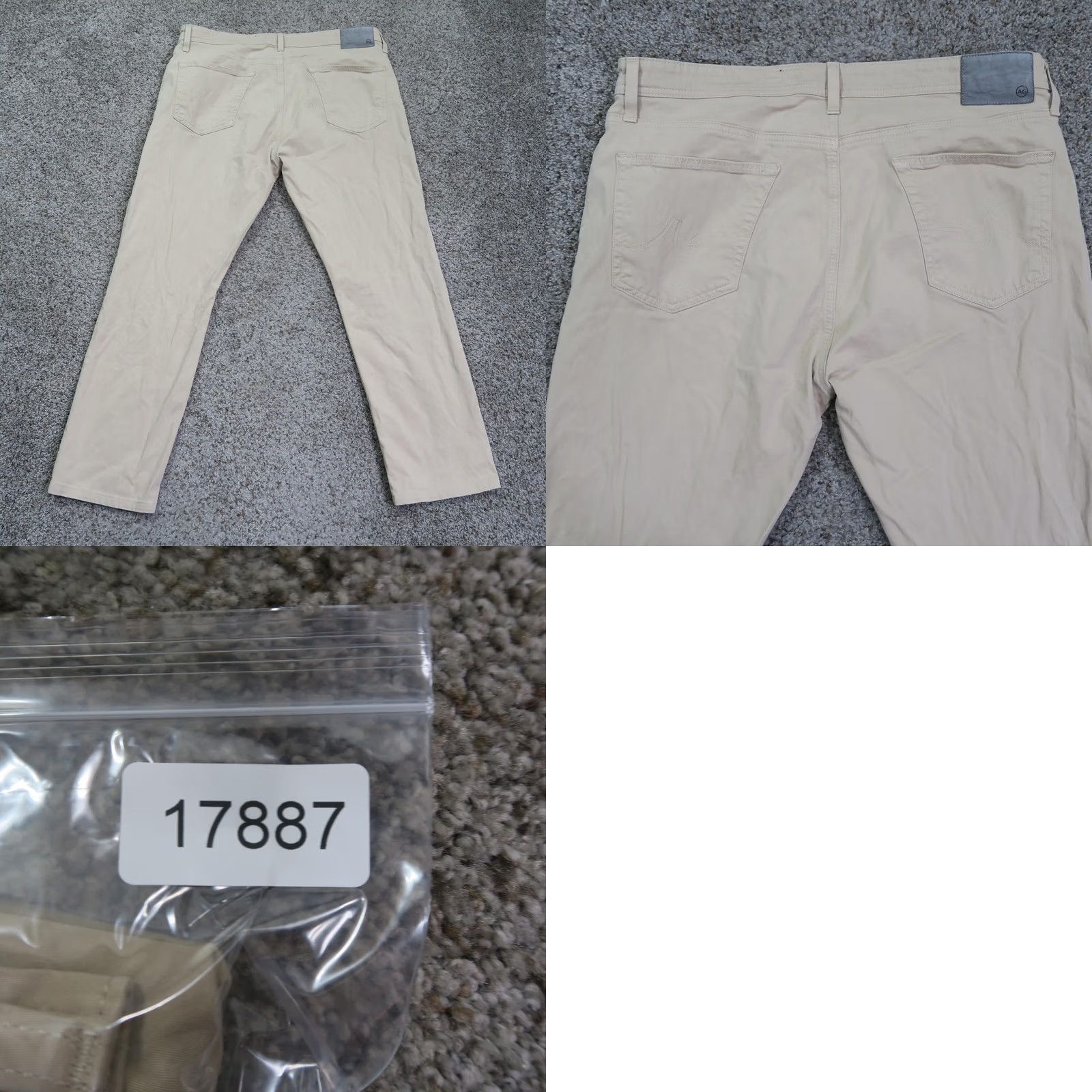 ADRIANO GOLDSCHMIED The Everett Slim Straight Chino Pants Mens 38