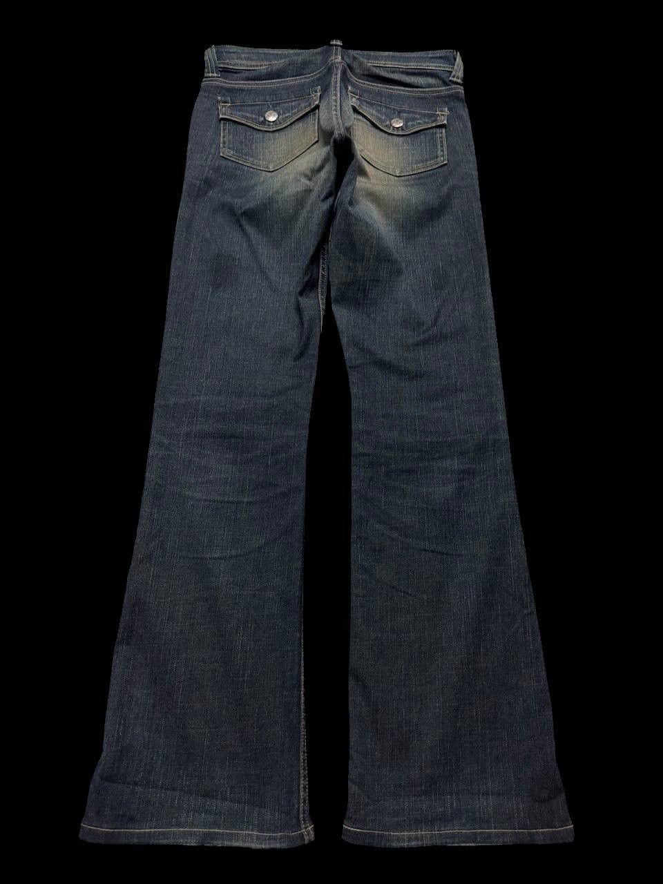 Japanese Brand × Vintage FLARE 90s Something Edwin Insane Rusty Mudwash Dark Jeans Size US 27 - 14 Thumbnail