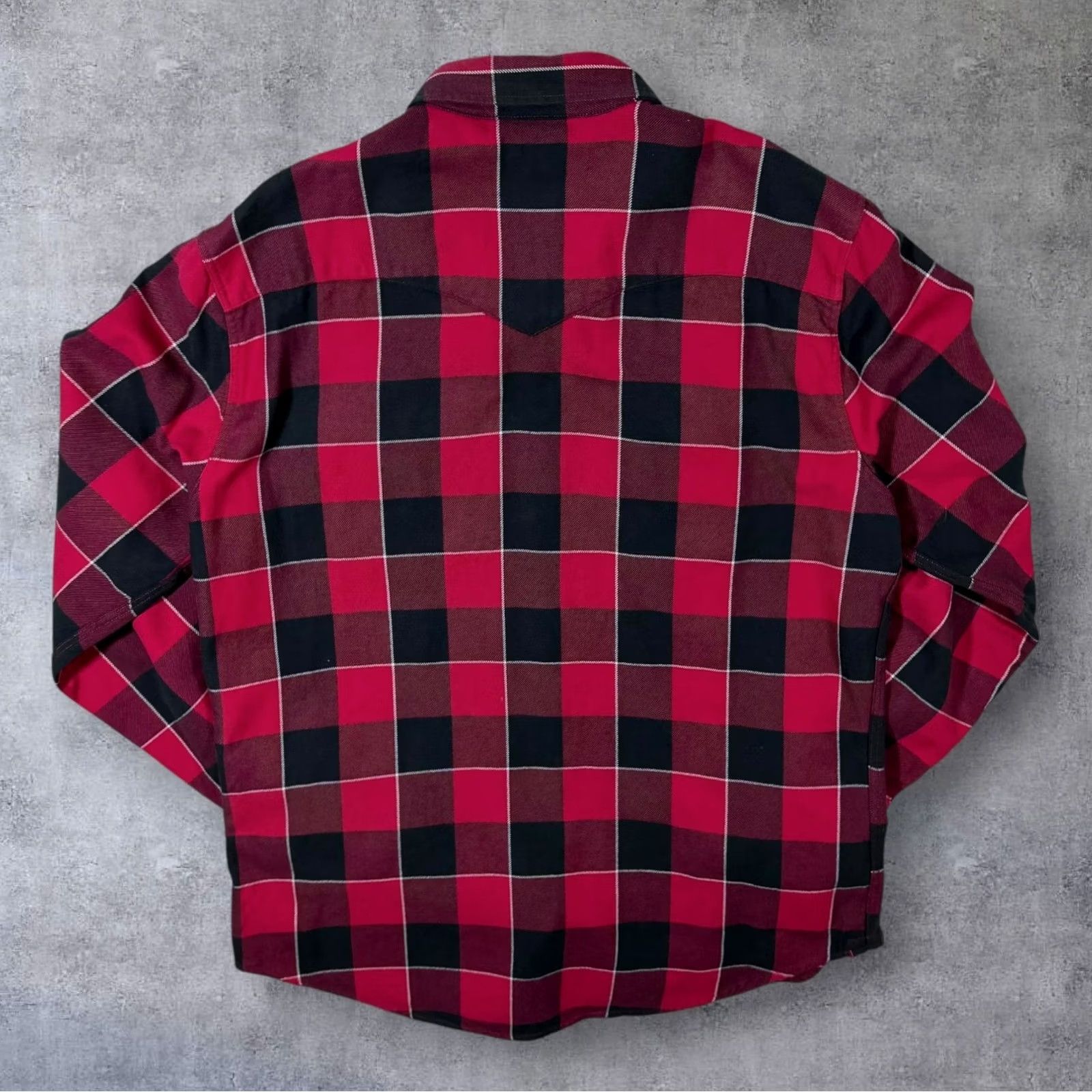 Levi's Levi's NFL Atlanta Falcons Red Black Plaid Check Long Sleeve Flannel Shirt Medium Size US M / EU 48-50 / 2 - 7 Thumbnail