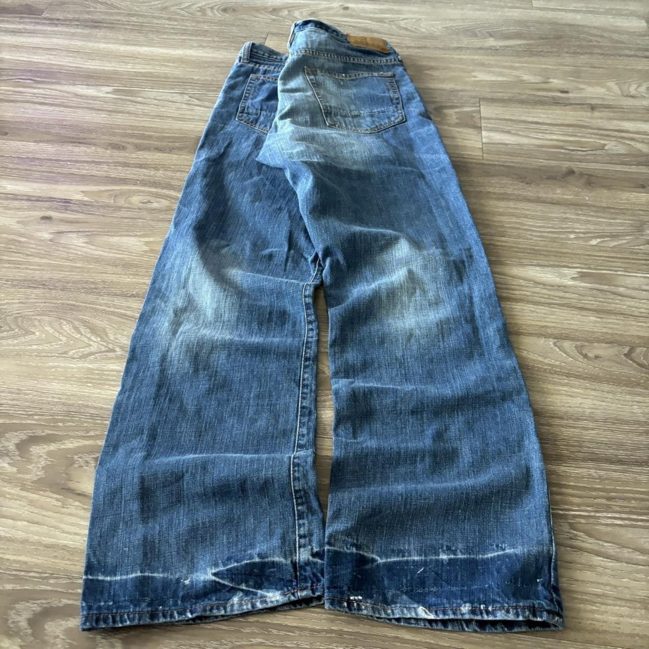 Vintage Crazy Vintage Y2K:2000s Grunge Medium Wash Skater Denim Jeans! 33x32 Size US 33 - 4 Thumbnail