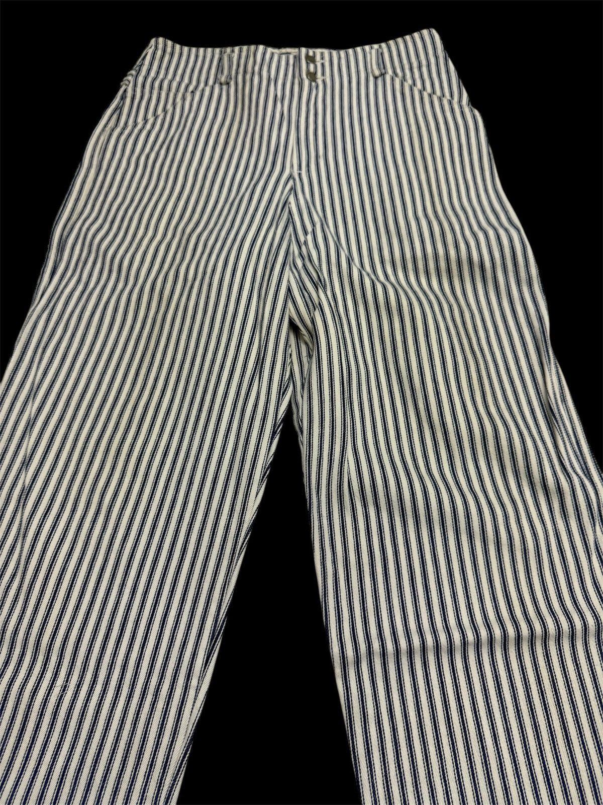 Vintage STRIPE PANTS WORK WEAR BY LIZ WEAR MADE IN USA HICKORY STYLE Size US 30 / EU 46 - 5 Thumbnail