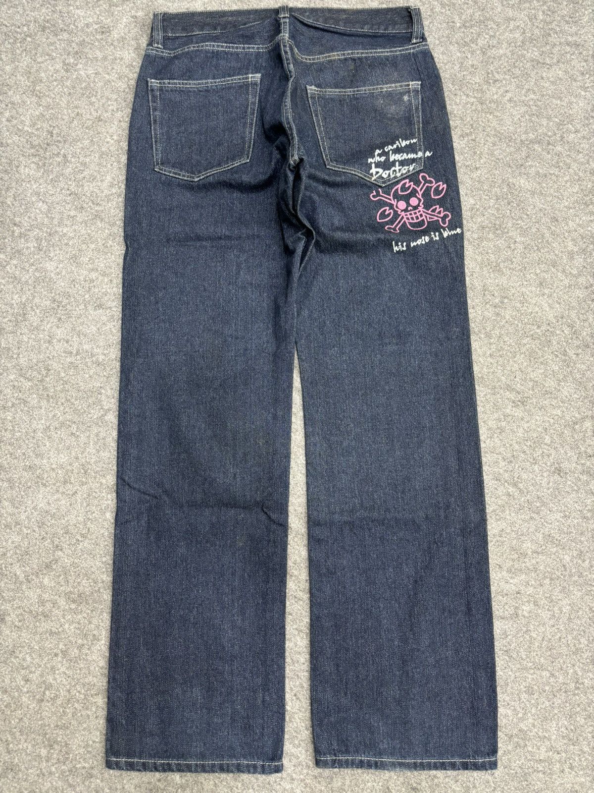 Anime 💥Anime Lover Style💥One Piece Pirate Lfe Relaxed Denim F547 Size US 34 / EU 50 - 22 Thumbnail