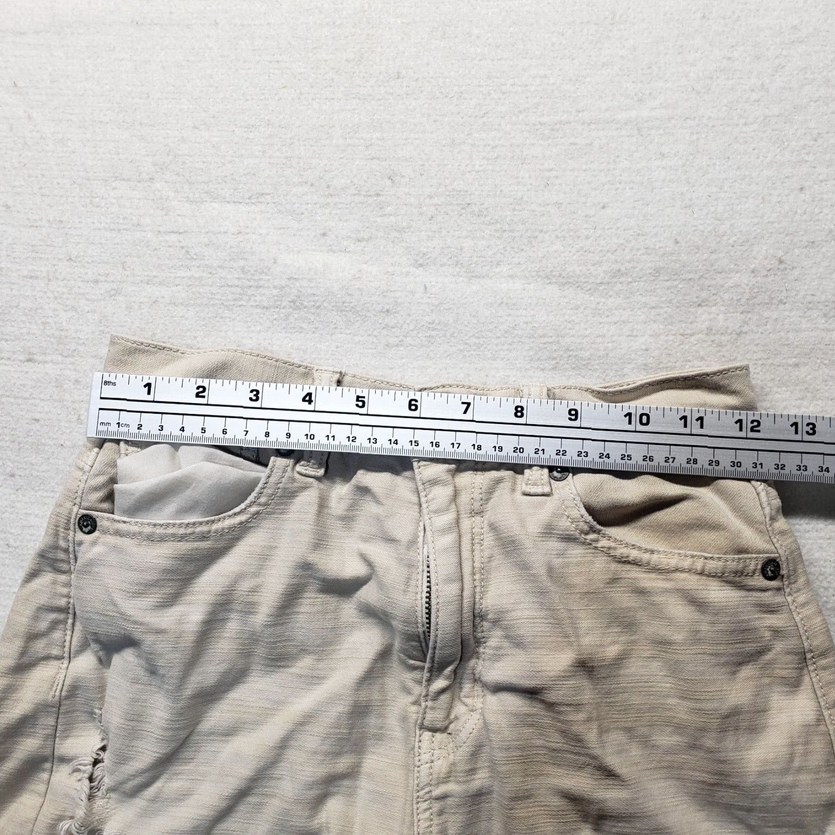 American Eagle Outfitters AMERICAN EAGLE Hi-Rise Shorty Tan Brown Cut Off Shorts Adult Women's Size 00 Size 24" / US 00 / IT 34 - 5 Thumbnail