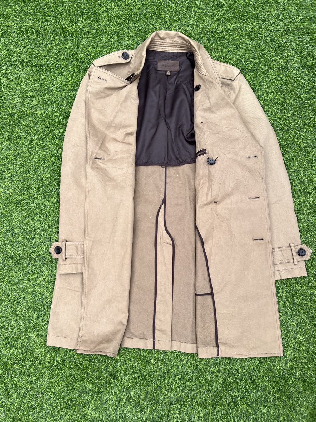 Coach Coach Men’s Beige Double-Breasted Trench Coat, Size M. Size US M / EU 48-50 / 2 - 23 Thumbnail