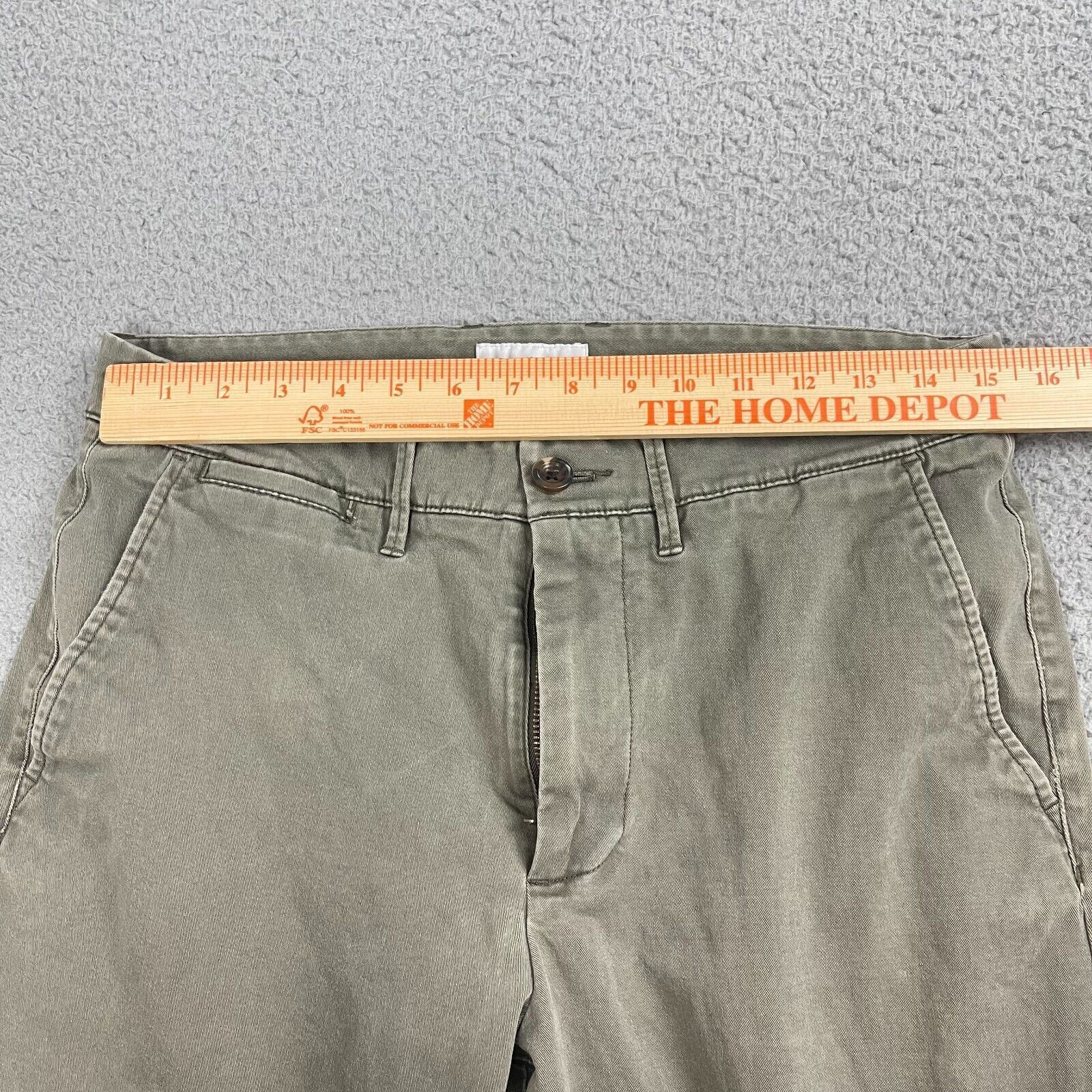 Other Goodfellow Mens Chino Pants 30x32 Green Flat Front Casual Size US 30 / EU 46 - 8 Thumbnail