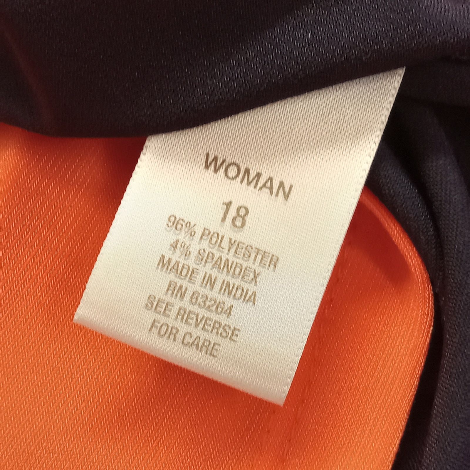 & Other Stories Dressbarn Dress 18 Women's 3/4 Sleeve Navy Salmon Chain Size XL / US 12-14 / IT 48-50 - 5 Thumbnail