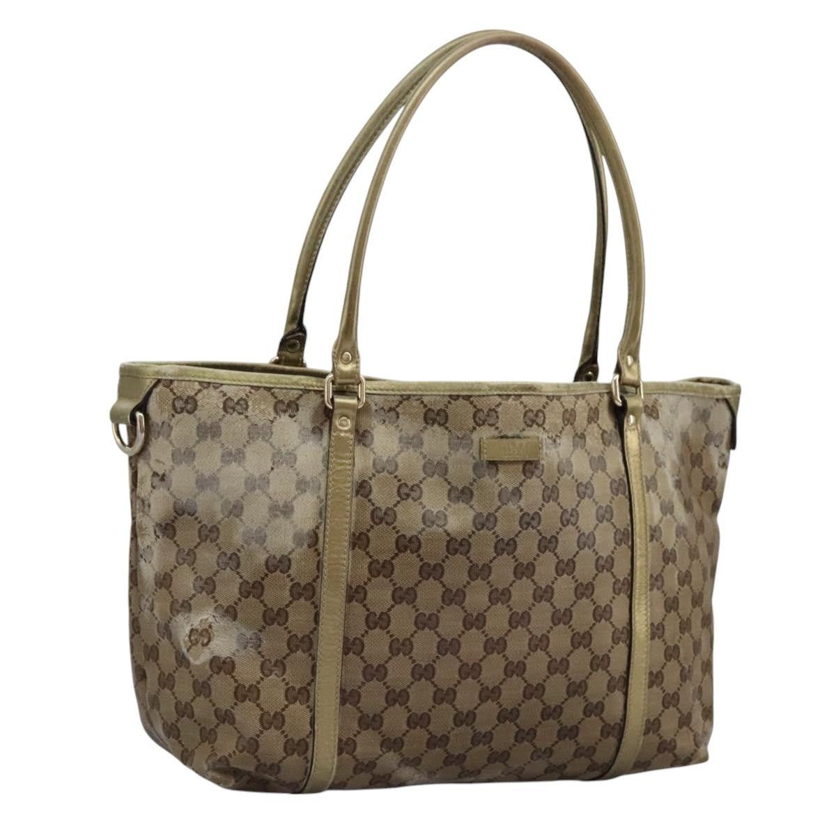 Gucci GUCCI GG Crystal Shoulder Bag Beige Size ONE SIZE - 1 Thumbnail