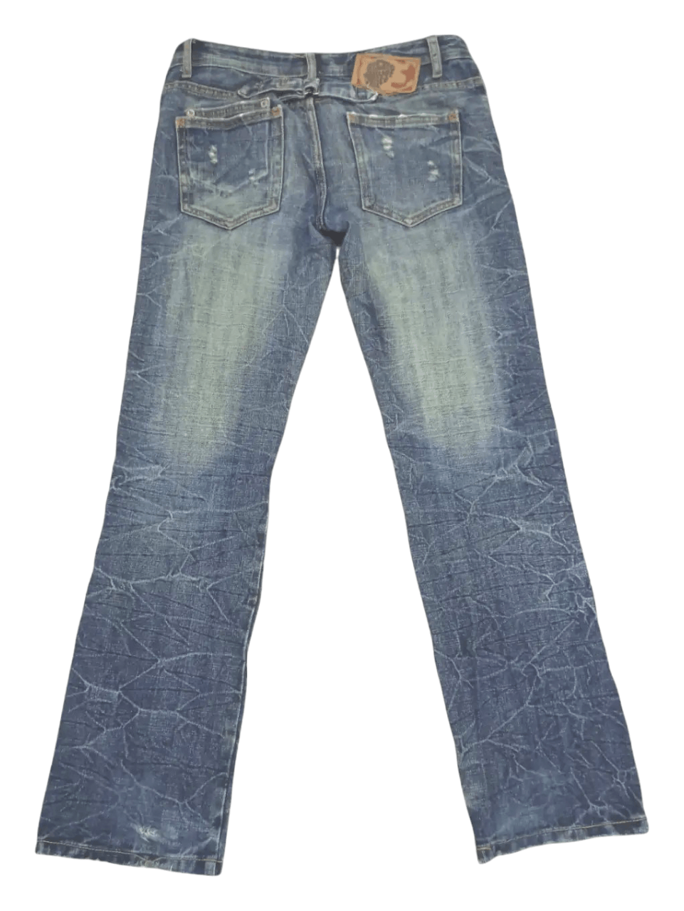 Japanese Brand Chouette Japan Mud Wash Minimalist Flare Jeans Size US 29 - 2 Thumbnail