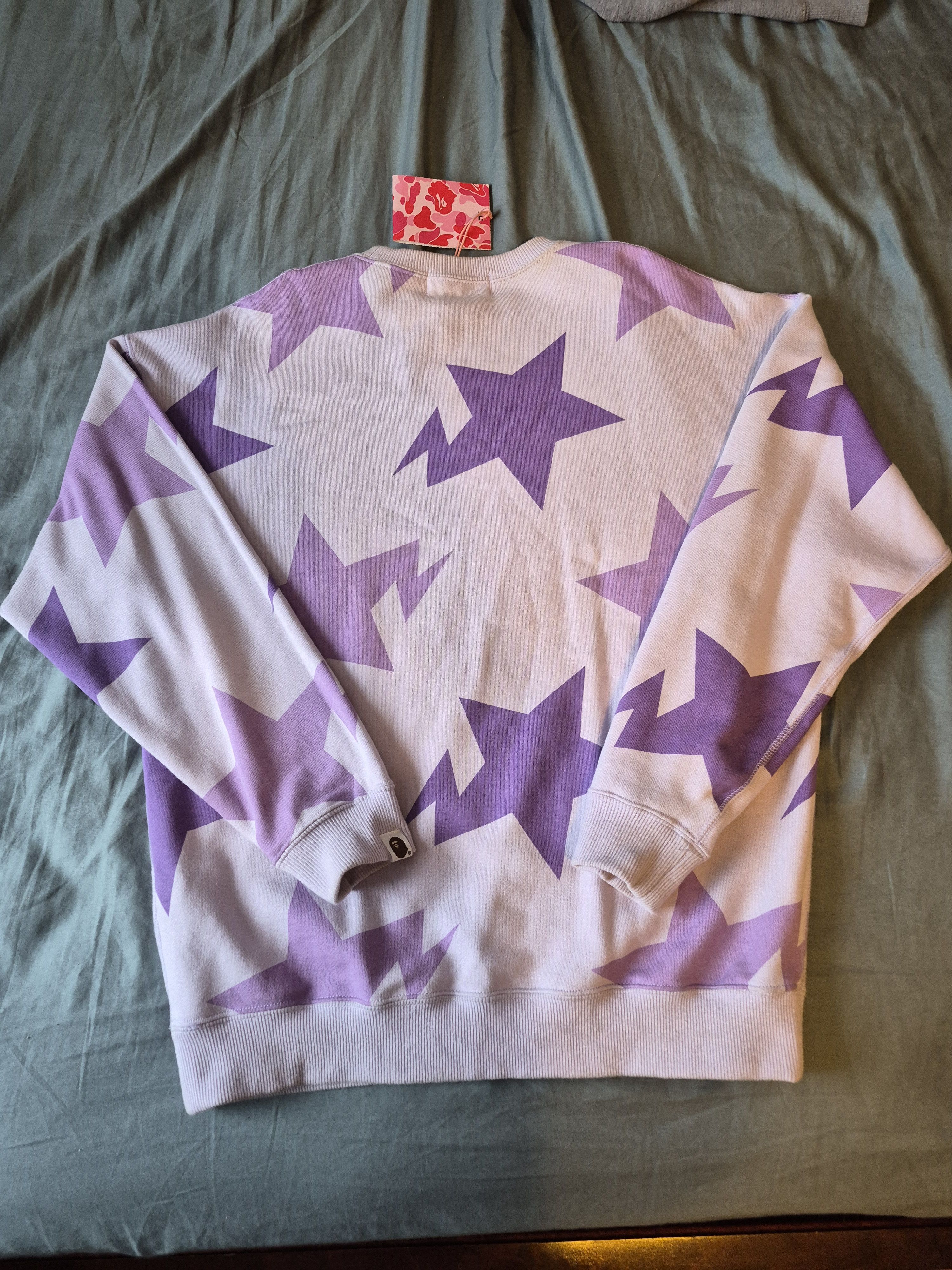 Bape BAPESTA Star Pattern Crewneck Sweater Size XS / US 0-2 / IT 36-38 - 4 Thumbnail