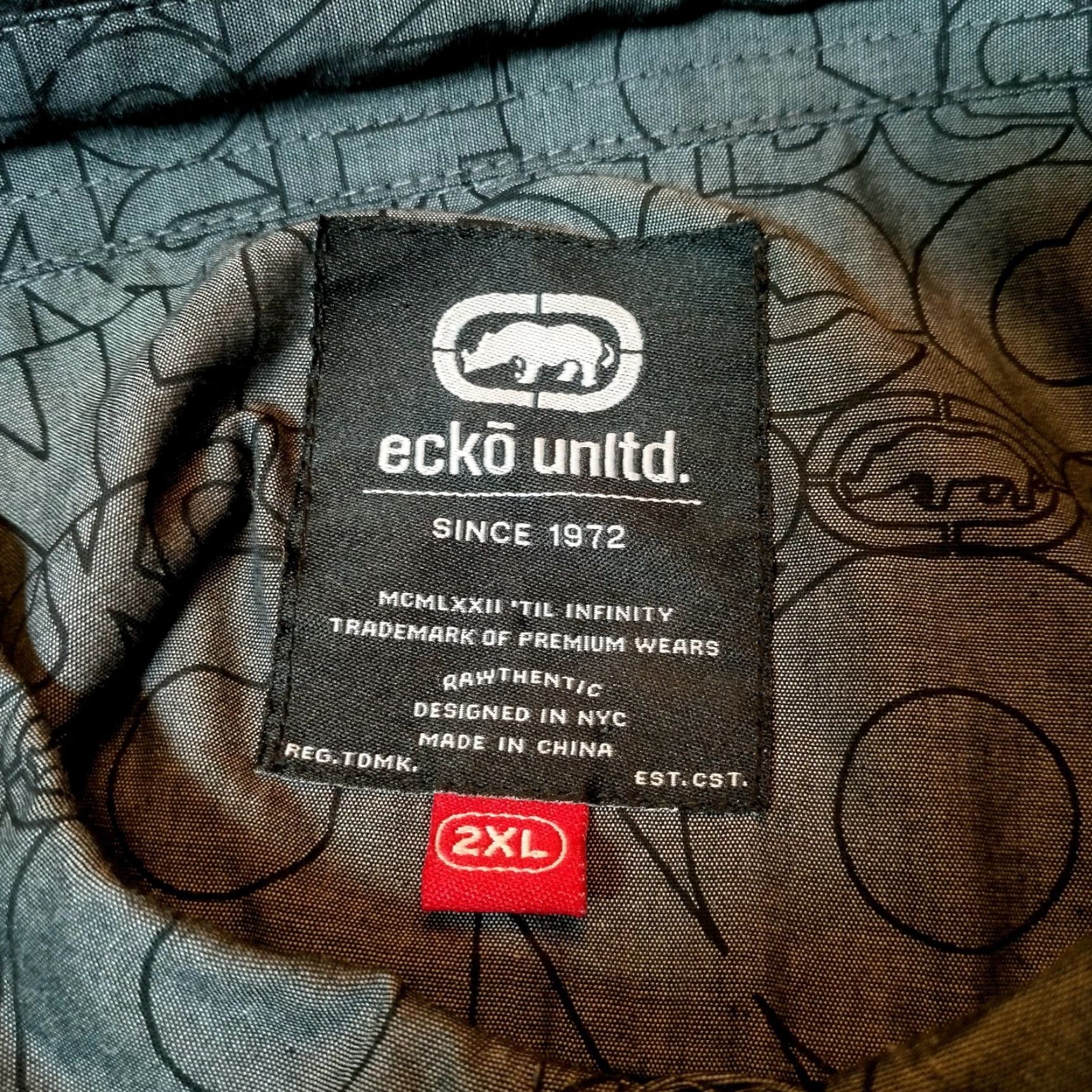 Ecko Unltd. VINTAGE Ecko Unltd Shirt 2XL Gray All Over Print Logo Spellout Streetwear Men T-Shirt Size US XXL / EU 58 / 5 - 4 Thumbnail