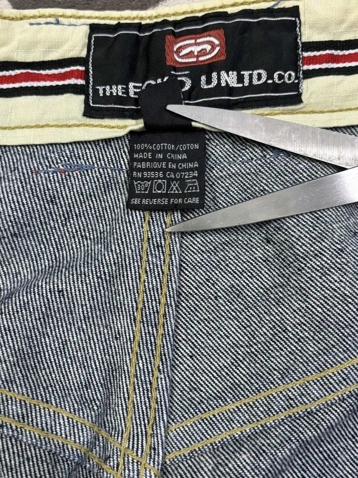 Ecko Unltd. Vintage Ecko Unltd Embroidered Logo Baggy Carpenter Jeans Size US 34 / EU 50 - 25 Thumbnail