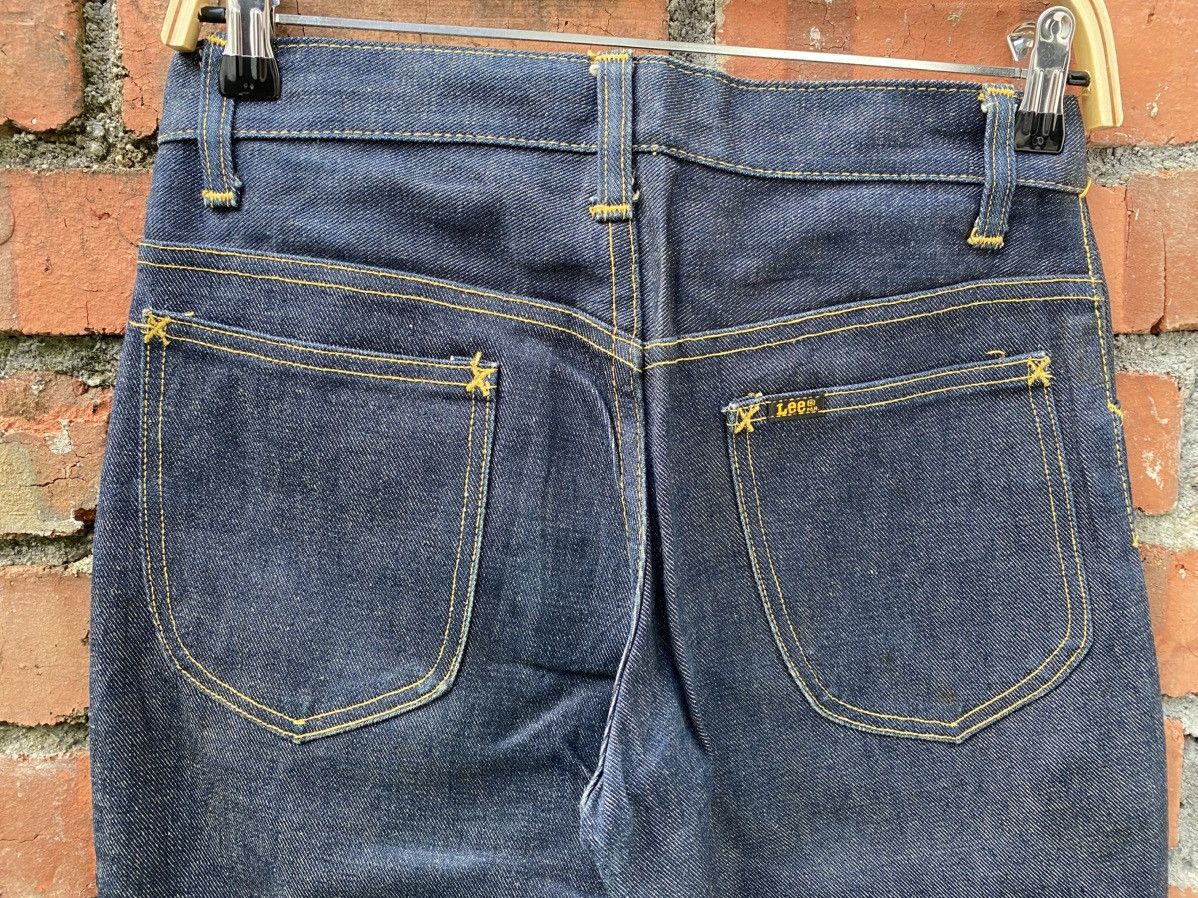 Lee × Vintage W29x30 vintage 70s lee made in USA flare denime Size US 29 - 4 Thumbnail