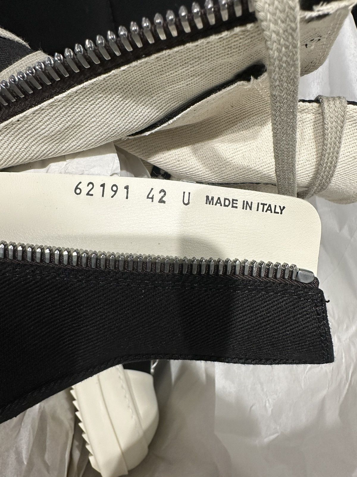 Rick Owens Drkshdw RICK OWENS - DRKSHDW Hexa Sneaker Black Pearl Milk Size US 9 / EU 42 - 8 Thumbnail