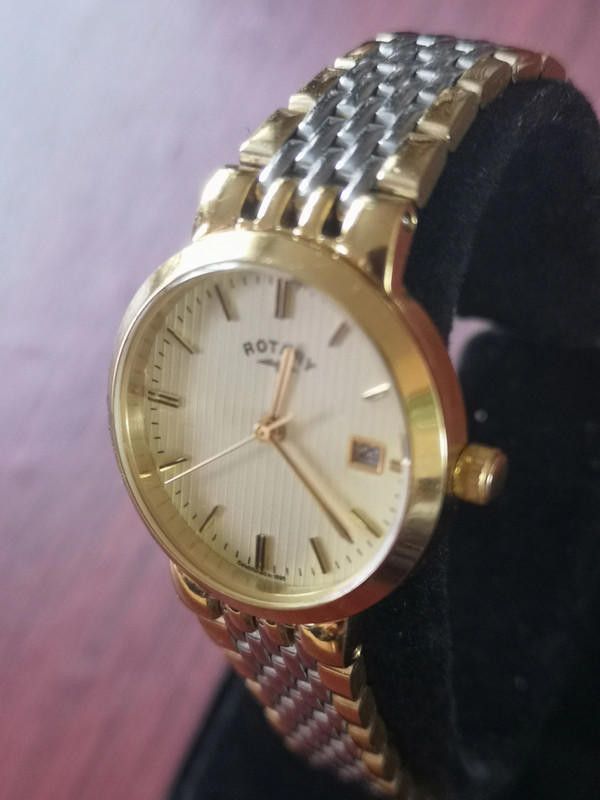 Designer Rotary two tone stainless steel ladies watch Size ONE SIZE - 1 Thumbnail