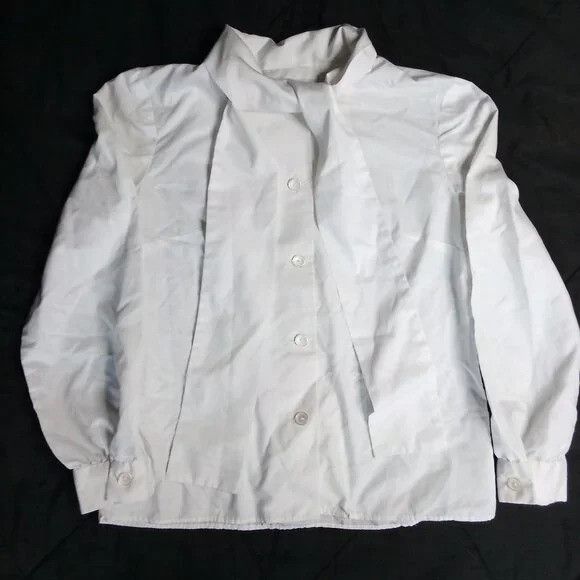 Other Vintage Kent Collar Button Shirt Blouse White Size M / US 6-8 / IT 42-44 - 2 Thumbnail