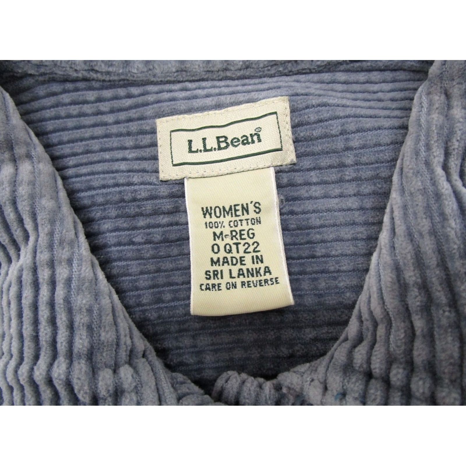 Vintage VINTAGE L.L. Bean Corduroy Shirt Gray Button Up Shacket SZ M Men’s? Women’s Size M / US 6-8 / IT 42-44 - 2 Thumbnail