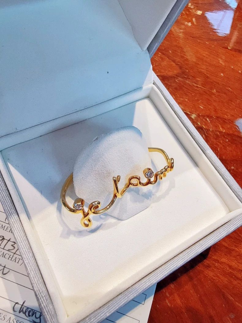 Dior Dior Dior Oui Series Gold Diamond Ring-2507 Size ONE SIZE - 8 Thumbnail