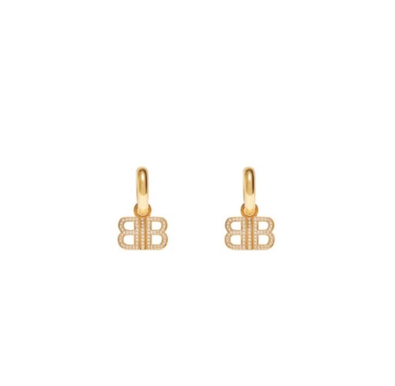Balenciaga BB 2.0 Hoop Earrings Size ONE SIZE - 1 Preview
