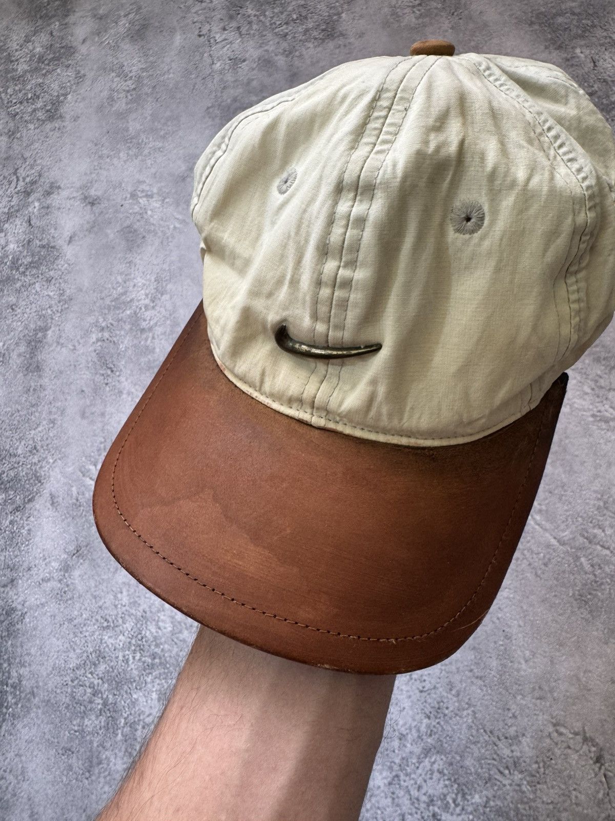 Nike × Vintage Vintage 90s Nike golf cap streetwear style small swoosh Size ONE SIZE - 2 Thumbnail