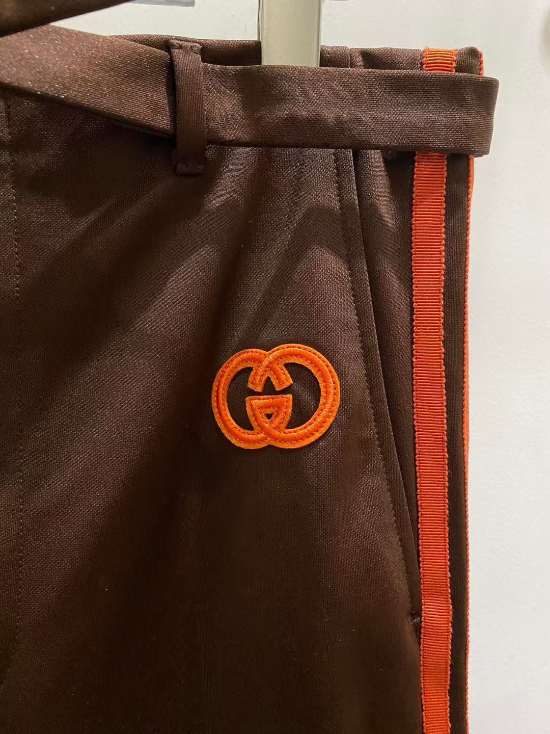 Adidas × Gucci dark brown jersey pants size46 Size US 30 / EU 46 - 5 Thumbnail