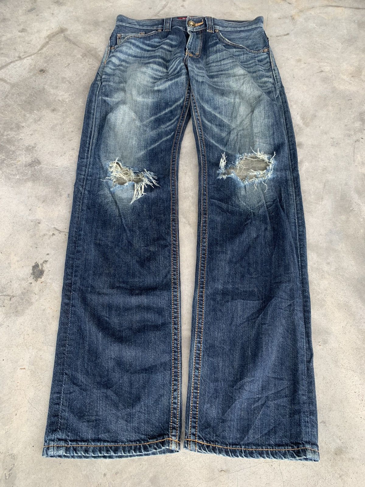 Edwin Distressed EDWIN XV nice faded. Size US 34 / EU 50 - 1 Thumbnail