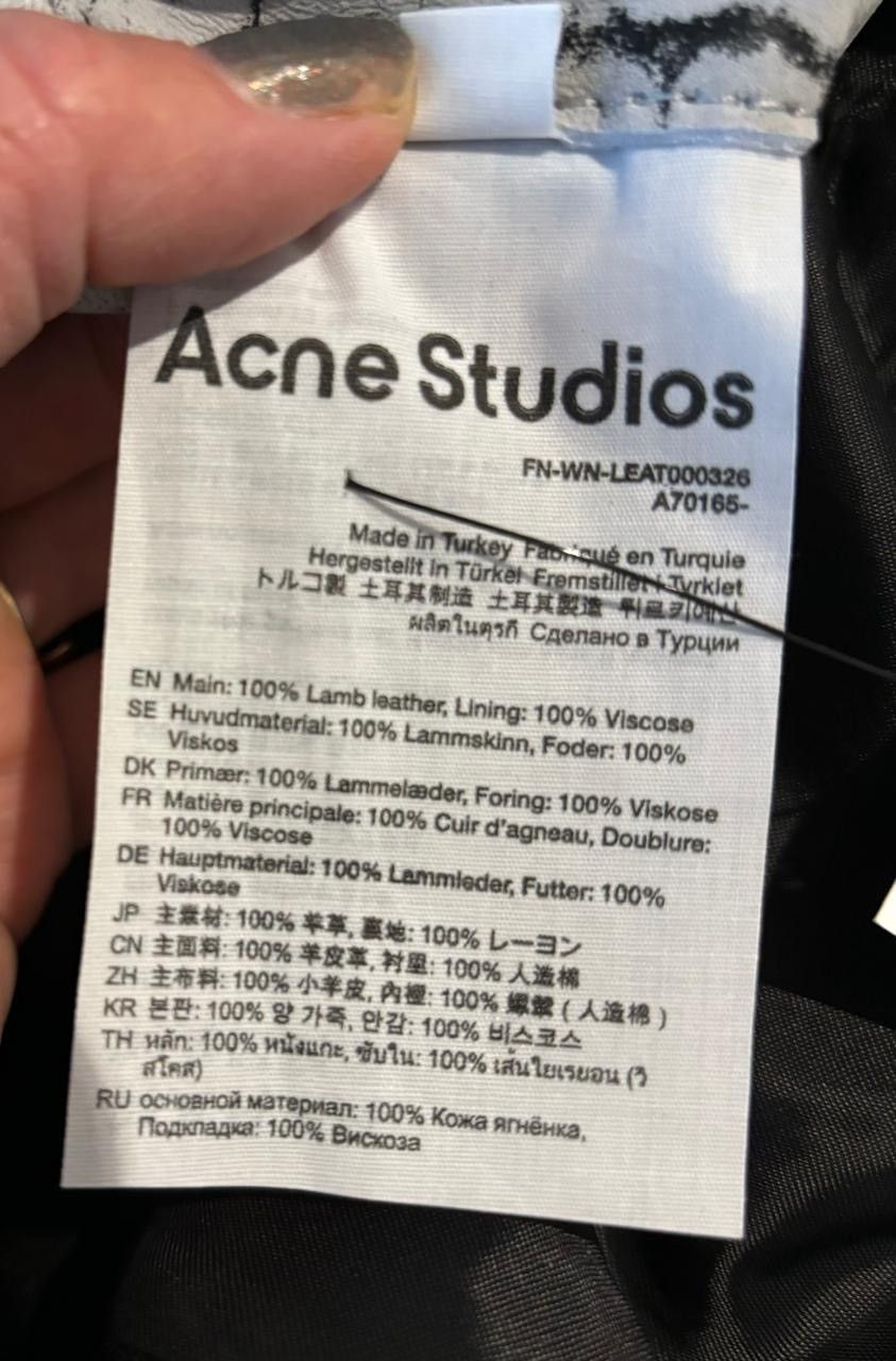 Acne Studios Acne Studios Cropped leather jacket Size XS / US 0-2 / IT 36-38 - 10 Thumbnail