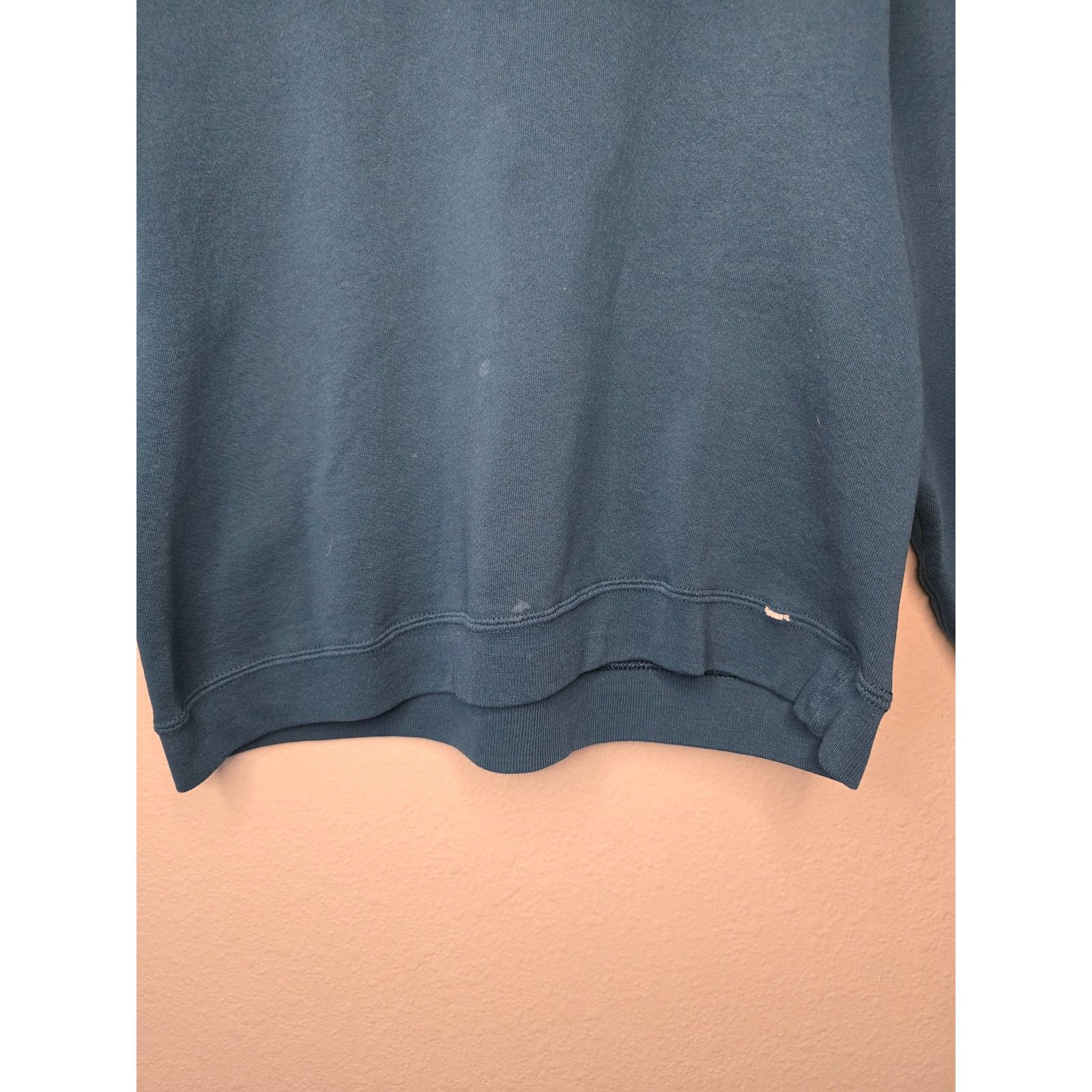 Russell Athletic × Vintage Vintage Blank Sweatshirt Russel Medium Blue Sweater 1990s Size US M / EU 48-50 / 2 - 2 Thumbnail