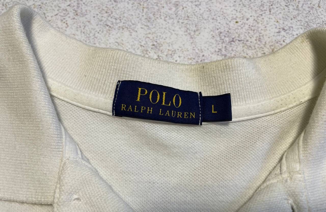 Polo Ralph Lauren × RRL Ralph Lauren × Ralph Lauren Vintage Polo Ralph Lauren PRL Y2K White Basic Polo Pony Logo Size US L / EU 52-54 / 3 - 6 Thumbnail